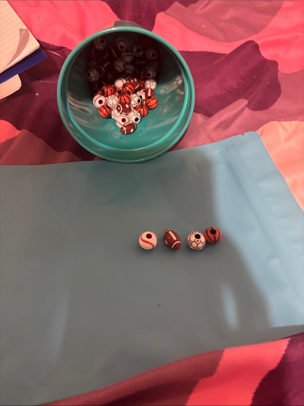Kids Sports Bead Set - Assorted Sports Balls
